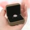 2-Piece Velvet Metal Ring Box Set – Elegant Engagement & Wedding Ring Holder for Women, Travel-Friendly Gift Box for Proposal, Anniversary, Bridal Party (Black)